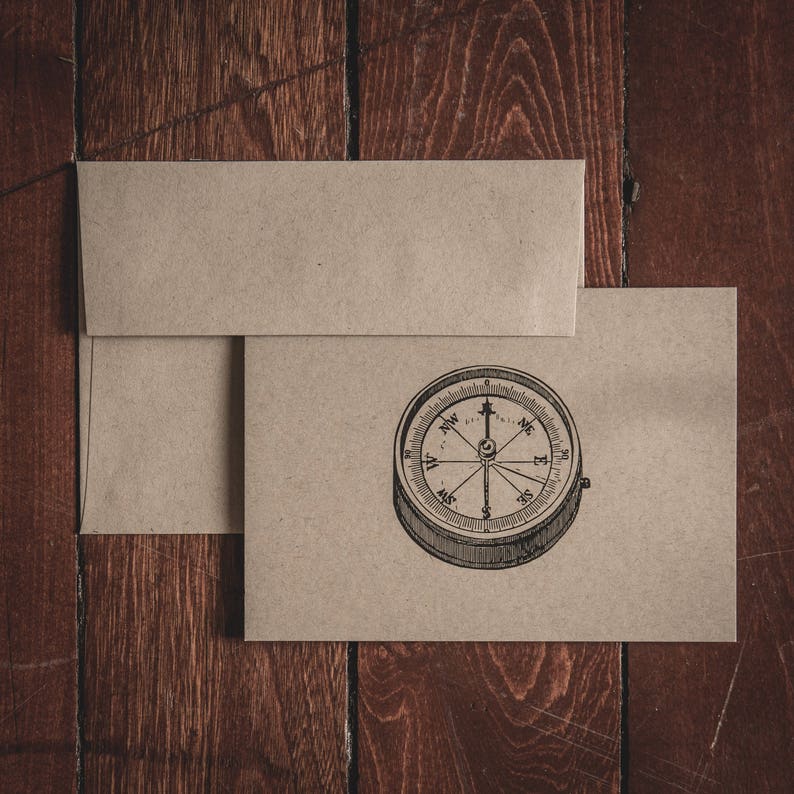 Compass Rose Stationery Collection Gift Set Etsy