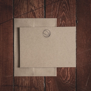 Basketball Briefpapier Flache Grußkarten (Set aus 8 Karten und Umschlägen)