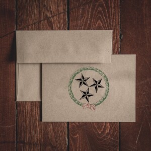 Tennessee Christmas Stationery Folded Note Cards (Set van 8 kaarten en enveloppen)