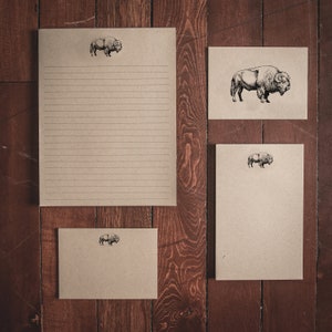 Cartes de correspondance pliées Bison Stationery (Ensemble de 8 cartes et enveloppes) image 3