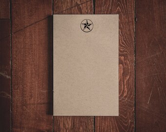 Texas Lone Star Stationery Small Notepad - 5.5x8.5 inches