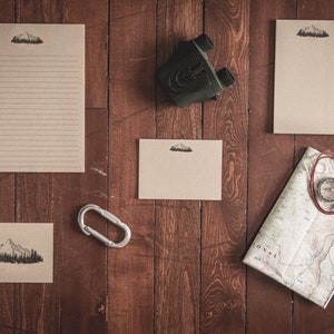 Cartes de correspondance pliées Mountain Stationery (Ensemble de 8 cartes et enveloppes) image 3