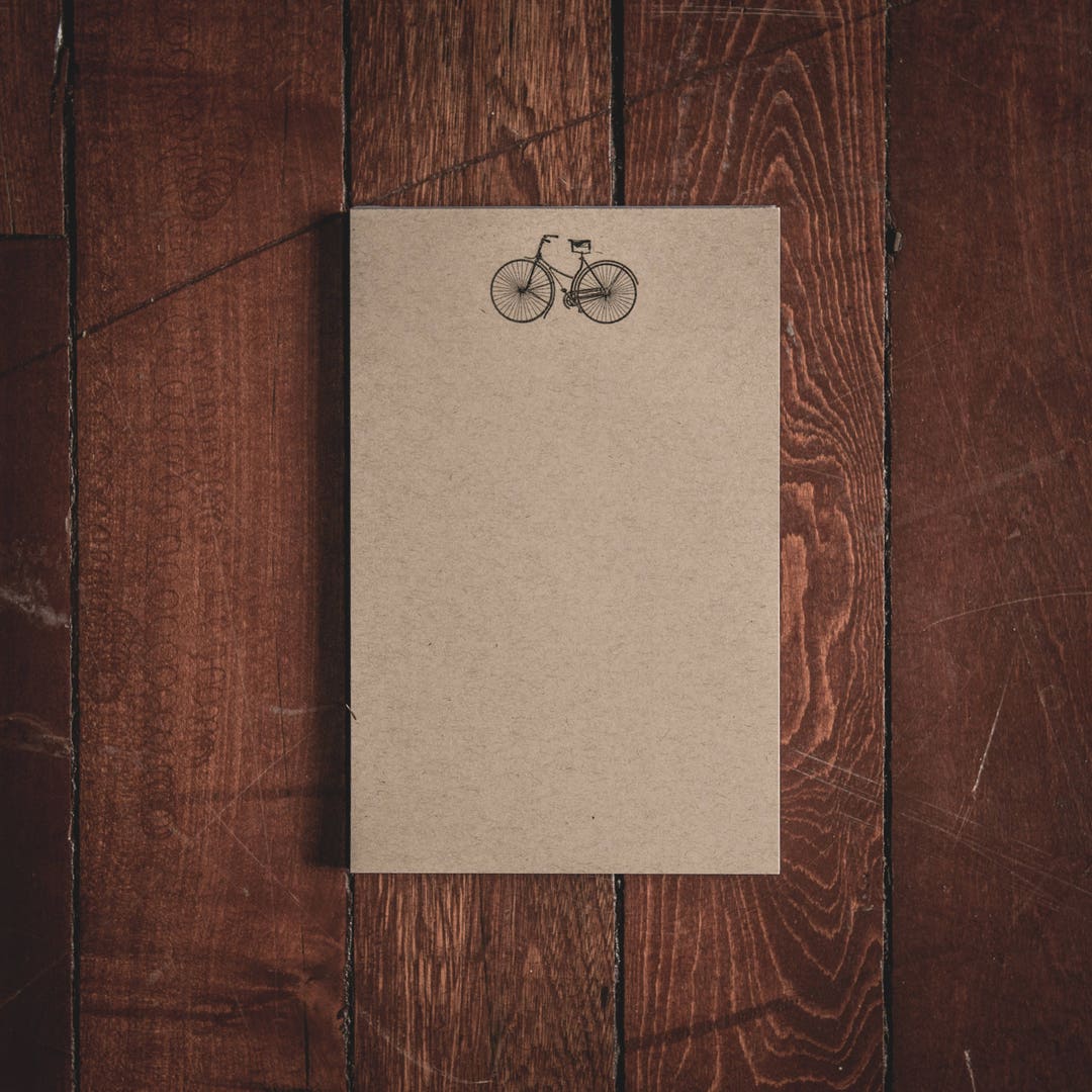 Bicycle Bike Stationery Small Notepad - 5.5x8.5 Inches - Etsy