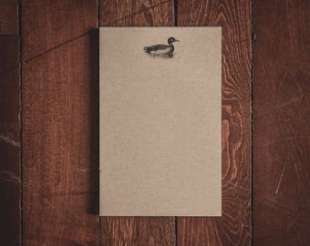 Petit bloc-notes Papeterie Canard colvert - 5,5 x 8,5 pouces
