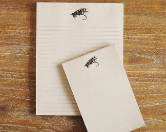 Fly Fish Briefpapier Notizblock Geschenkset