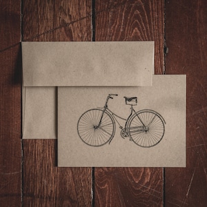 Bike Stationery Cartes de notes pliées (ensemble de 8 cartes et enveloppes)