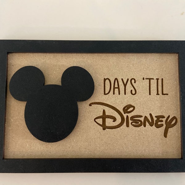 Days ‘til Disney Countdown Sign