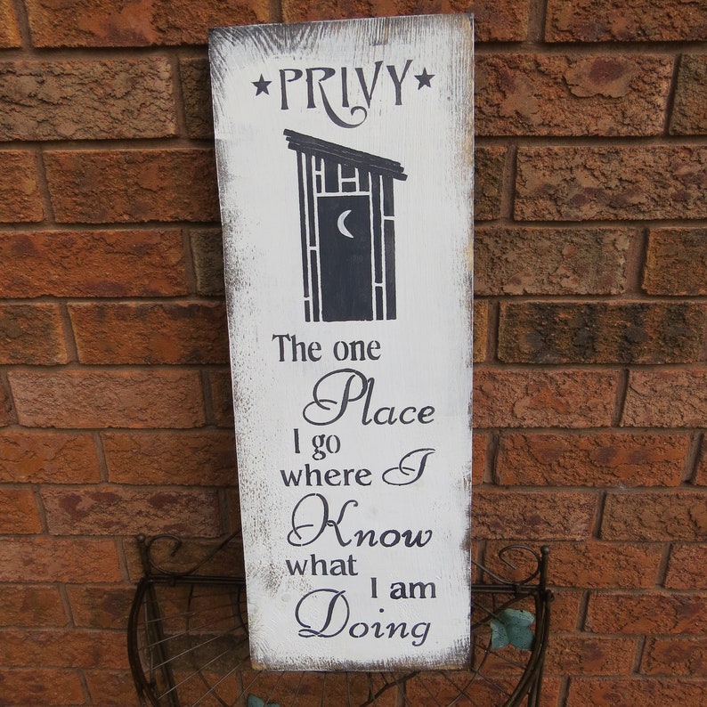 OUTHOUSE Sign/Bathroom/PRIVY Sign/Cottage CHRISTMAS | Etsy