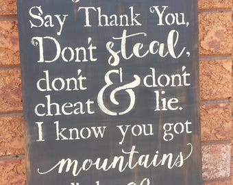 GRADUATION Gift/HUMBLE And KIND Sign Lyric/Inspirational Sign.Gift Idea...Motivational Sign