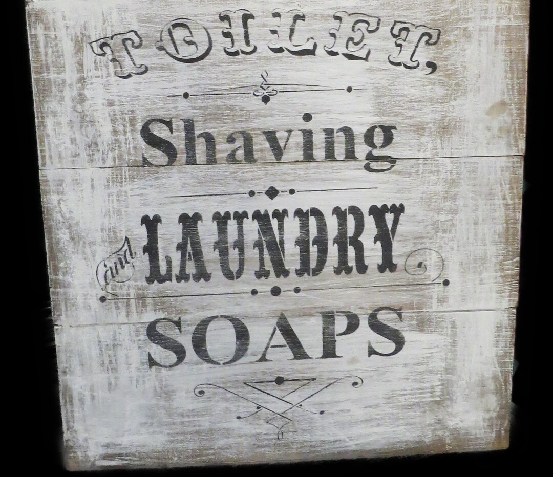 VINTAGE BATHROOM Sign/cottage Sign/laundry Etsy