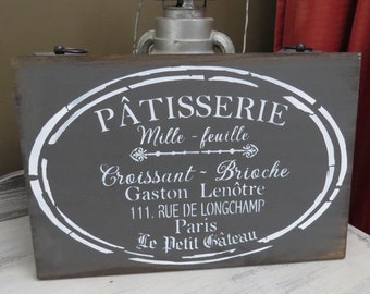 PATISSERIE Sign/KITCHEN Sign/BAKERY Sign/French Kitchen Decor