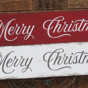 4 Ft. Long MERRY CHRISTMAS Sign/MANTLE Decor/Holiday Entrance Sign/Buffet Sign/Indoor/Outdoor