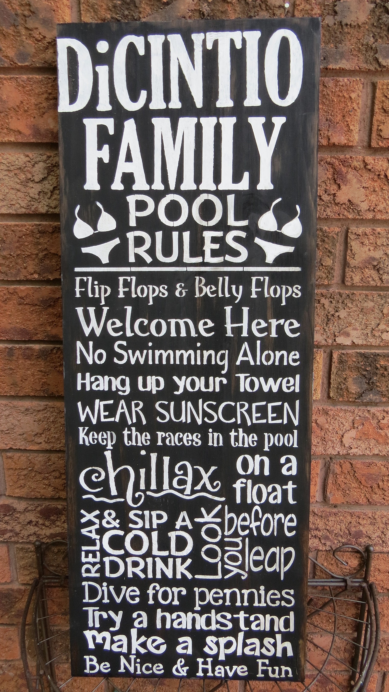POOL RULES Sign/pool Owner Gift/outdoor Sign/pool Etsy UK