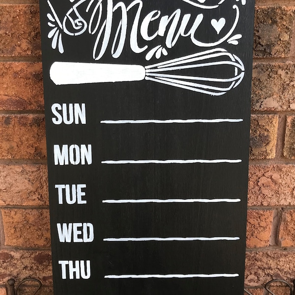 CHALKBOARD/MENU BOARD/Kitchen Chalkboard with Days of the Week