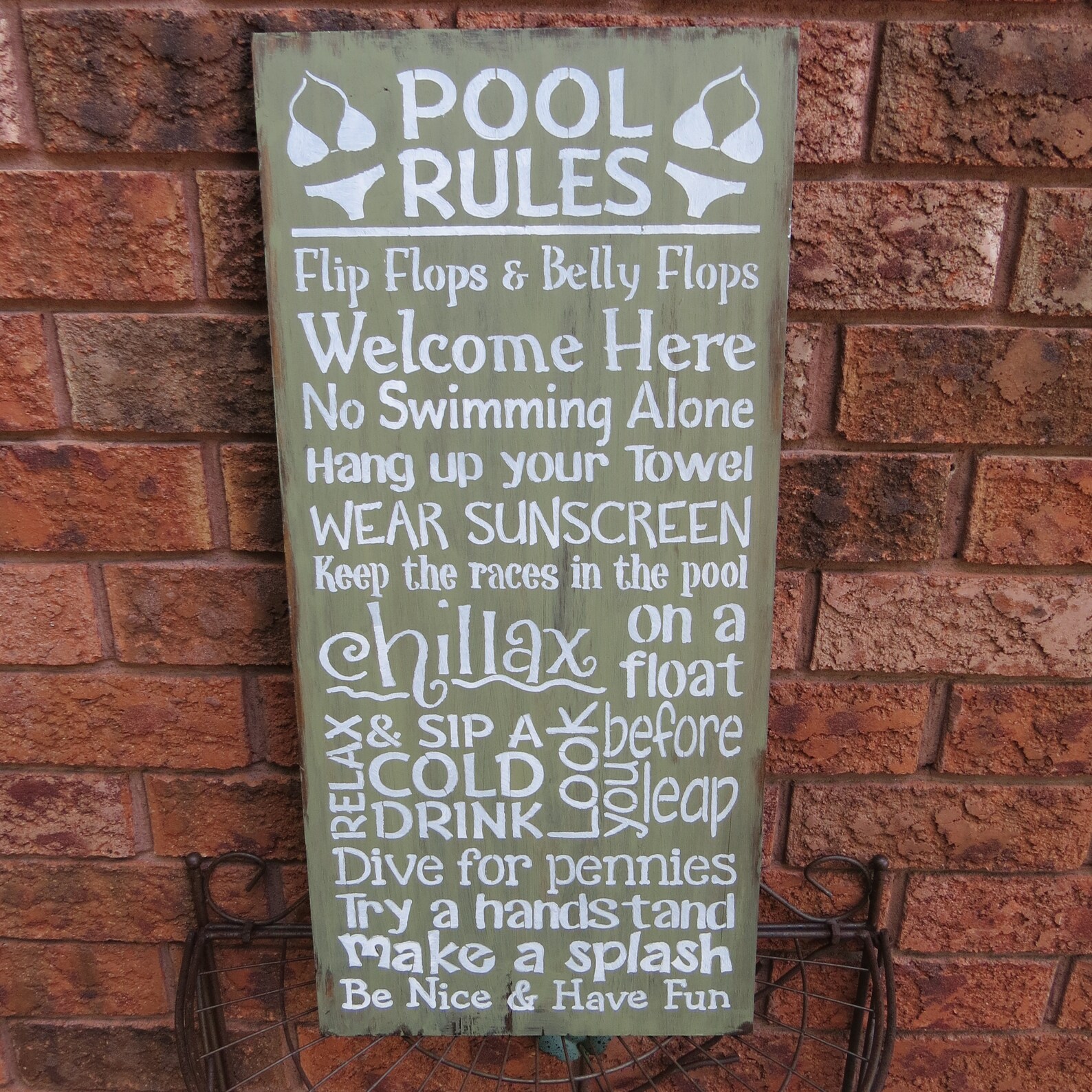 POOL RULES Sign/pool Owner Gift/outdoor Sign/pool Etsy UK