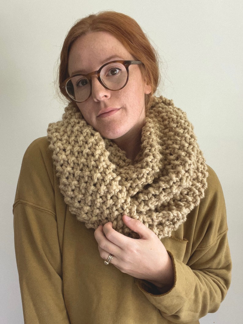 knit infinity chunky circle scarf, adult THE ENGELMANN SPRUCE image 3