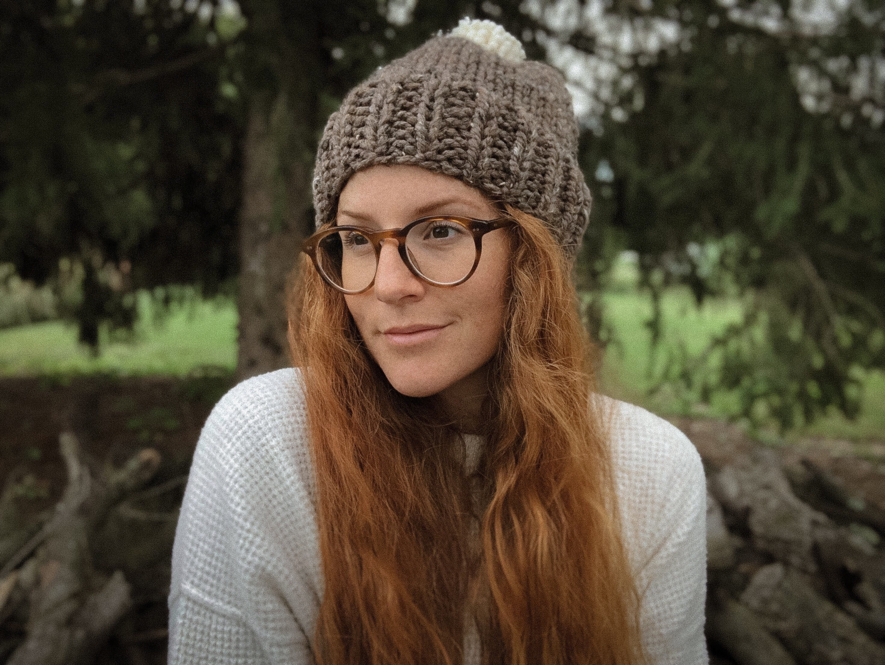 Knit Hat Seamless Chunky Slouchy Beanie 