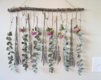 Roses, Lavender & Eucalyptus Wall Hanging