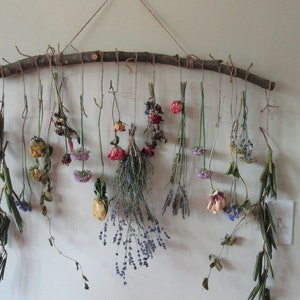 Lavender Swag Wall Hanging Dried Flowers and Herbs