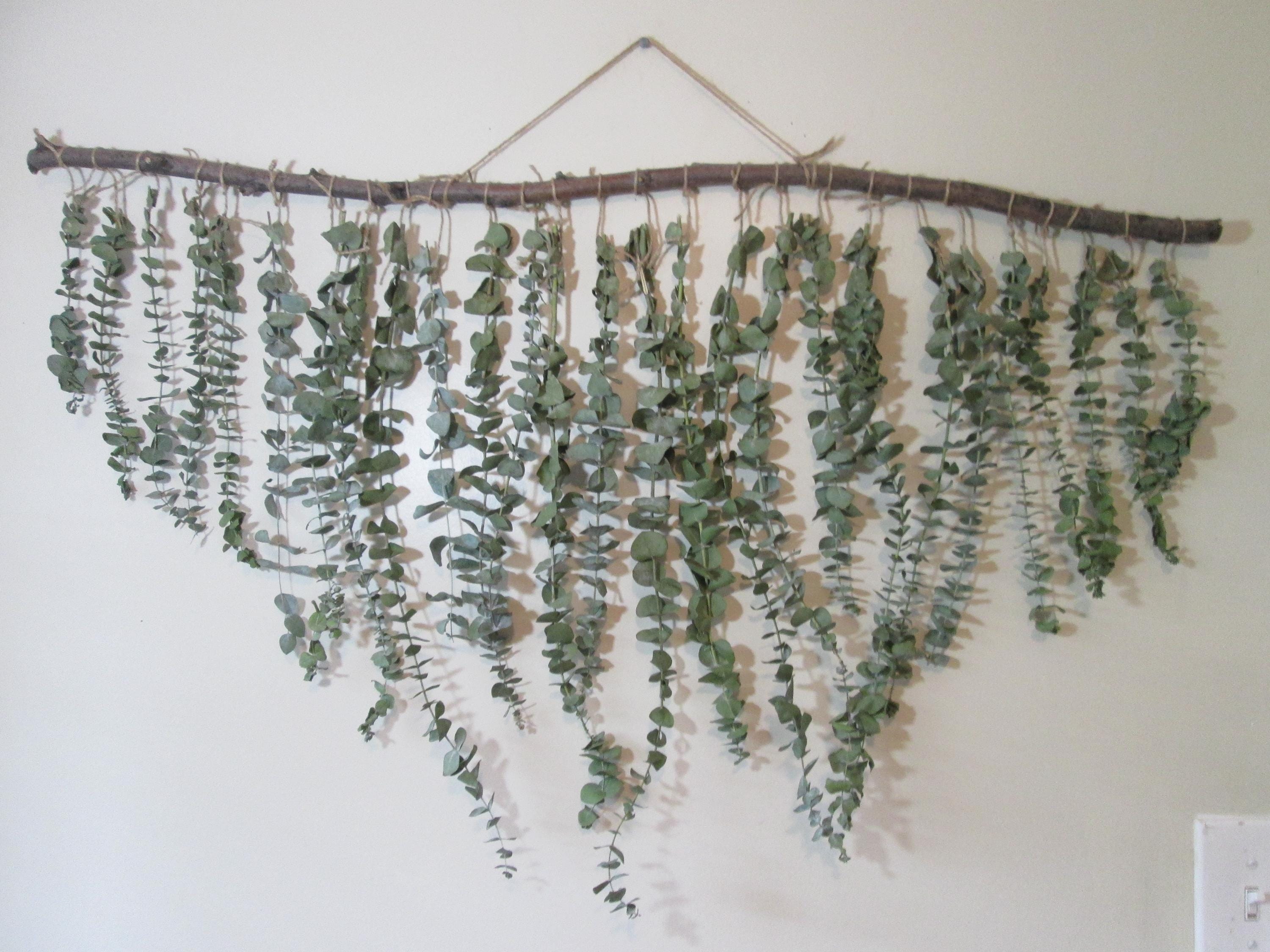 Dried Eucalyptus & Lavender Wall Hanging – Rustic Home Decor, Botanical Arrangement