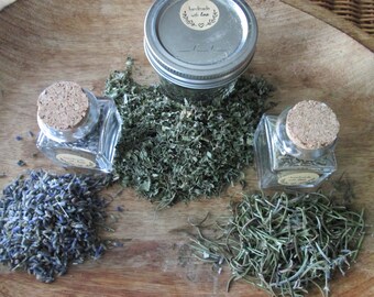 Sage, Lavender, Rosemary, Thyme Organic Culinary Leaves -For Cooking - Organic Rosemary Leaves- Dried Thyme - Dried Leaf Sage Spice Sage