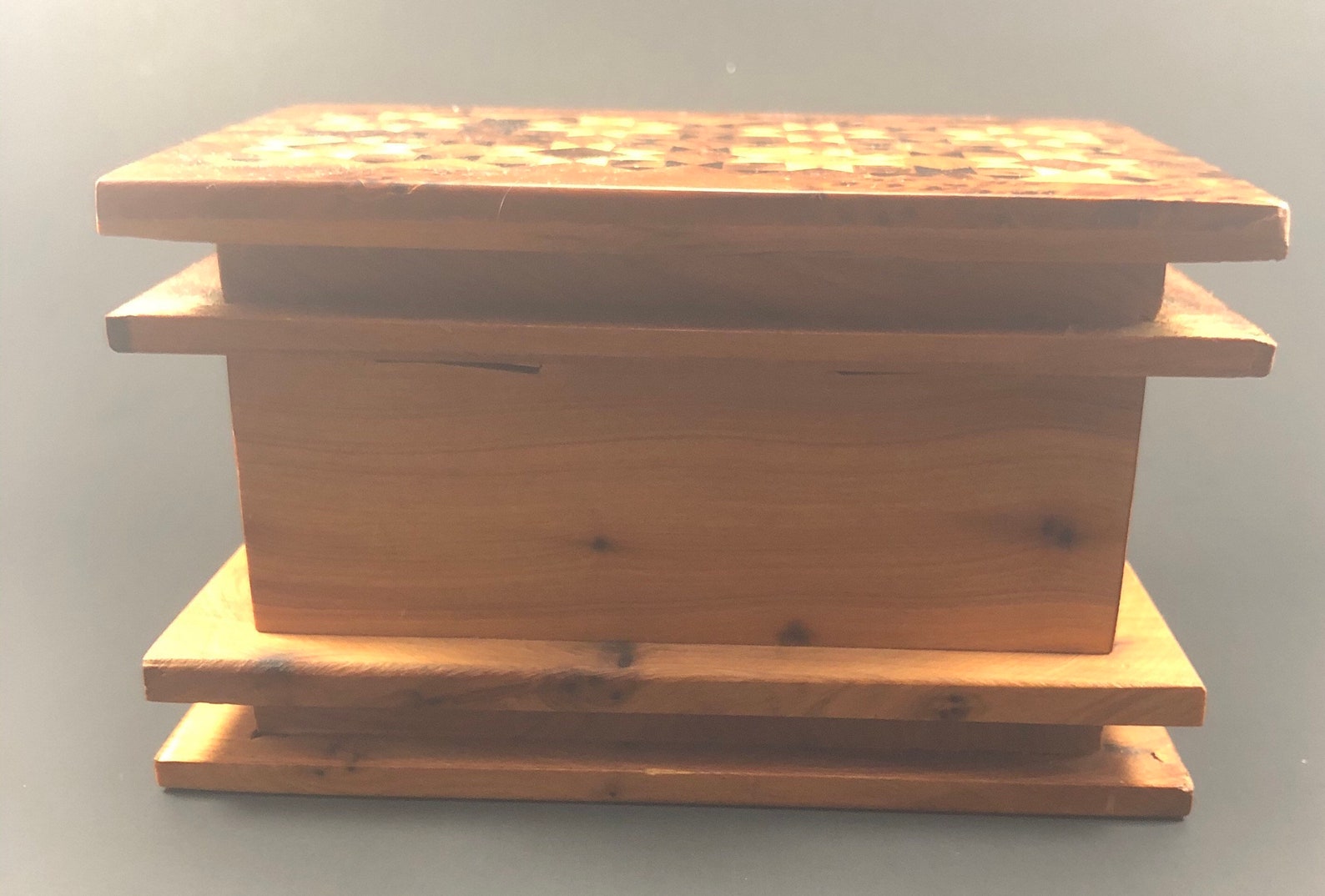 Secret lock box with a key / hidden lock box / keepsake wooden Etsy