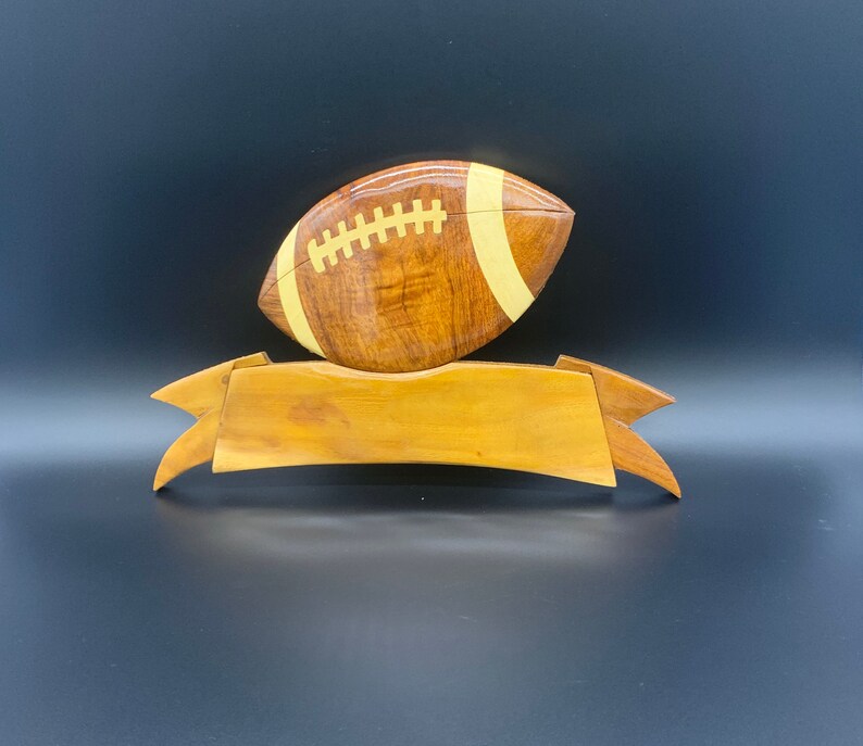 Football Wall Hanging With Personalized Name / Kids Room Decor