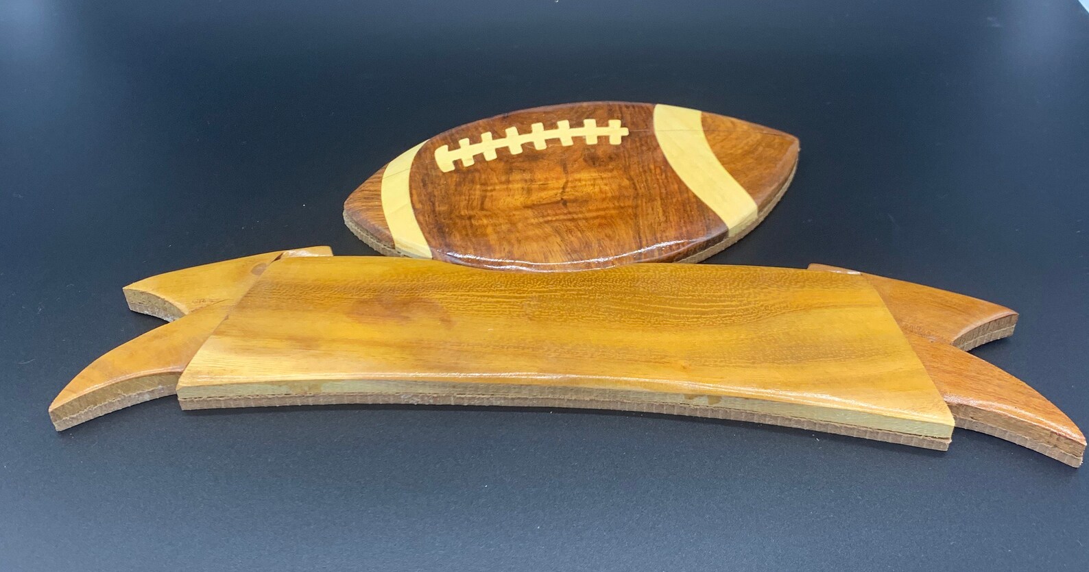 Football Wall Hanging With Personalized Name / Kids Room Decor