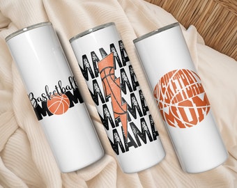 20 oz Skinny Tumbler - Sports Mom / Sports Mama Themed - Basketball Mom - Perfect Mother's Day Gift