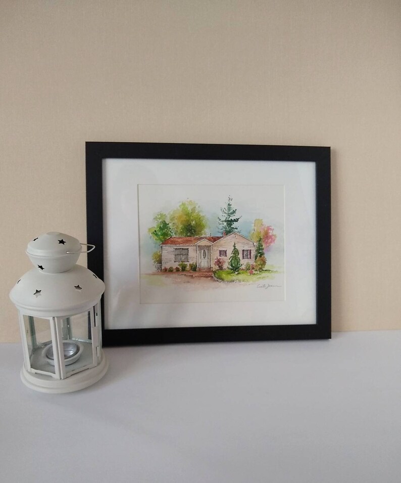 House Portrait Painting Watercolor House Portrait from Photo Housewarming Gift New Home Realtor Closing Gift Painted House Portrait Gift