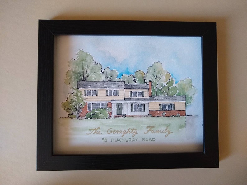 House Portrait Painting Watercolor House Portrait from Photo Housewarming Gift New Home Realtor Closing Gift Painted House Portrait Gift