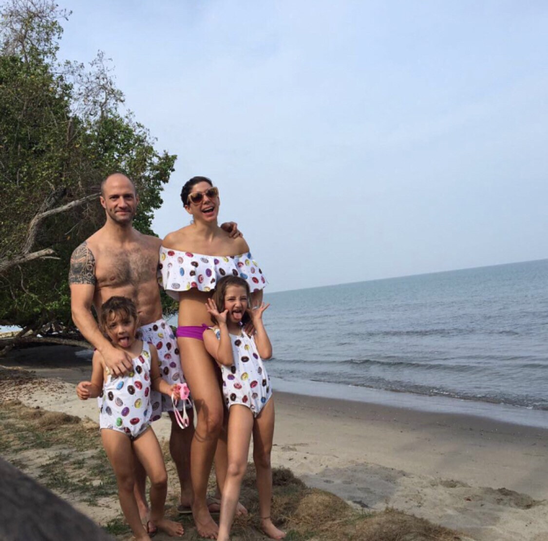 matching birthday swimsuits