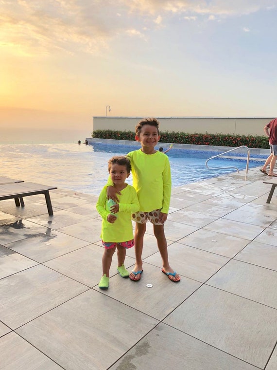 boys and girls matching swimwear