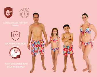 Fast Shipping Family Matching Swimwear Swimsuit tropical Trunks Print. FASTER SHIPPING!