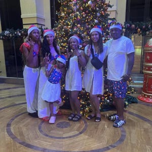 Holiday Matching Swimsuits – Navy Holiday Swim Set – Family Matching Christmas Suits