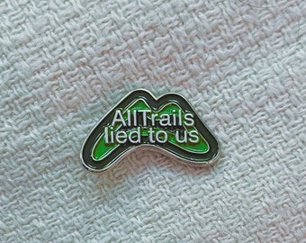 Hiking Enamel Pin