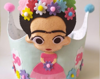muñecas de fieltro de frida kahlo