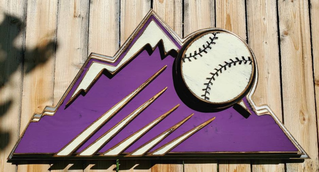 CO ROCKIES Wall Art colorado Baseball Wall Sign Wall Etsy UK