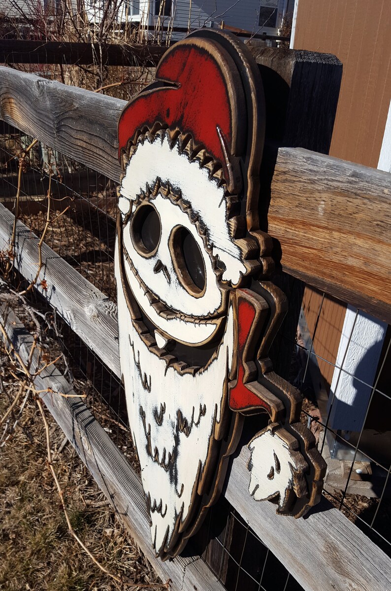 JACK SKELLINGTON Wooden Sign wall Sign Wall Decor Wall Etsy