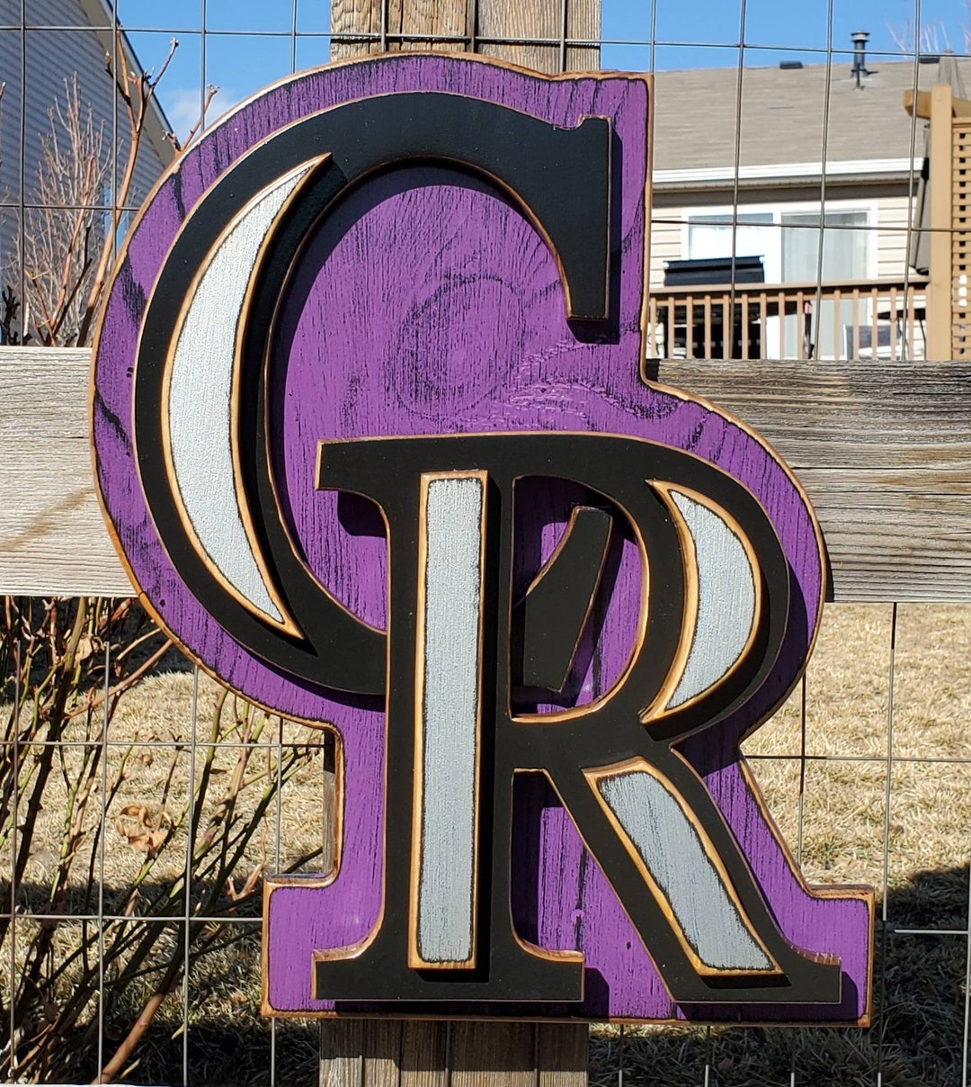 CO ROCKIES Wall Art colorado Baseball Wall Sign Wall Decor Wall Art