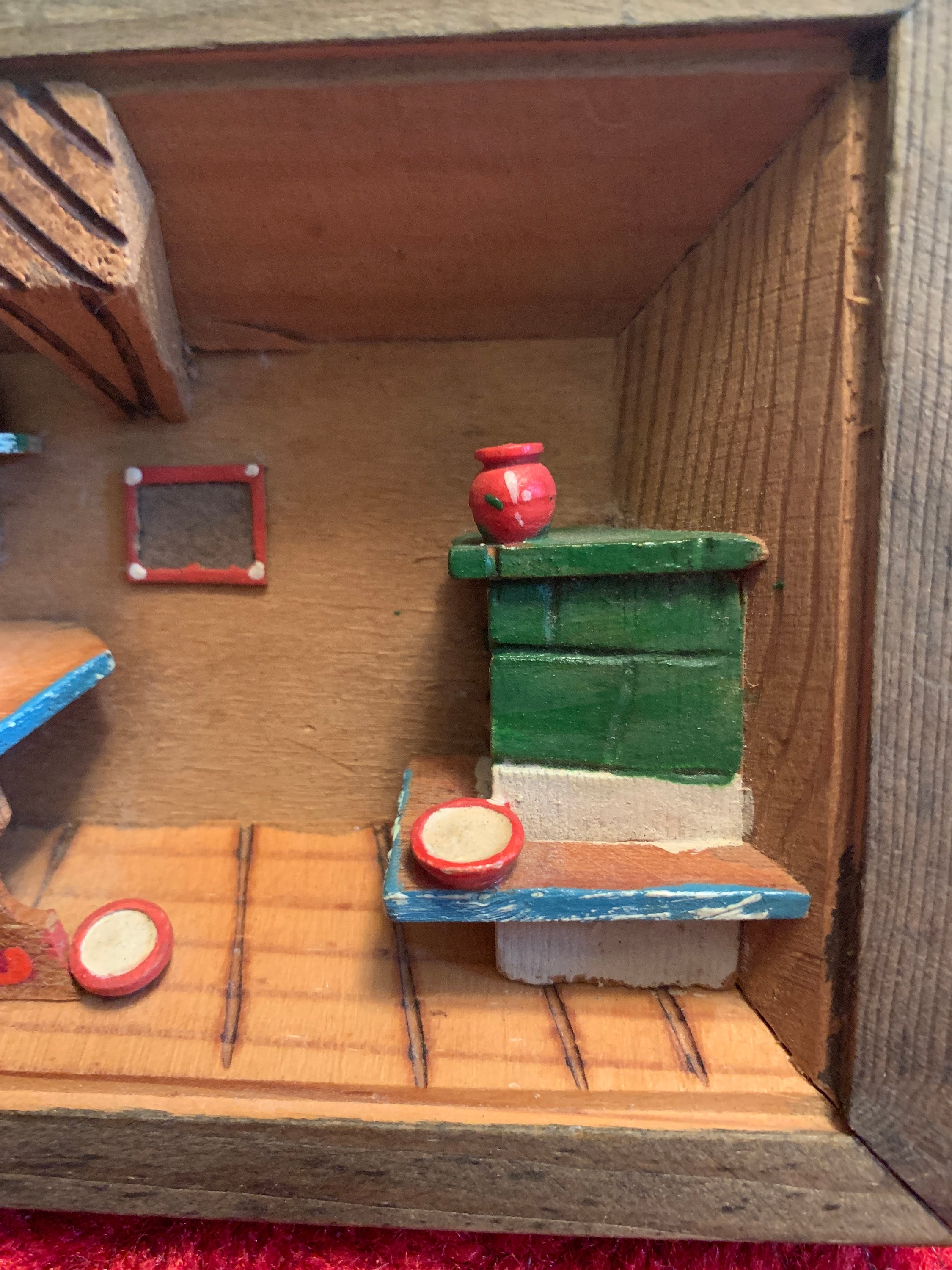 Vintage Diorama Shadow Box Kitchen Scene, Small Diorma Etsy