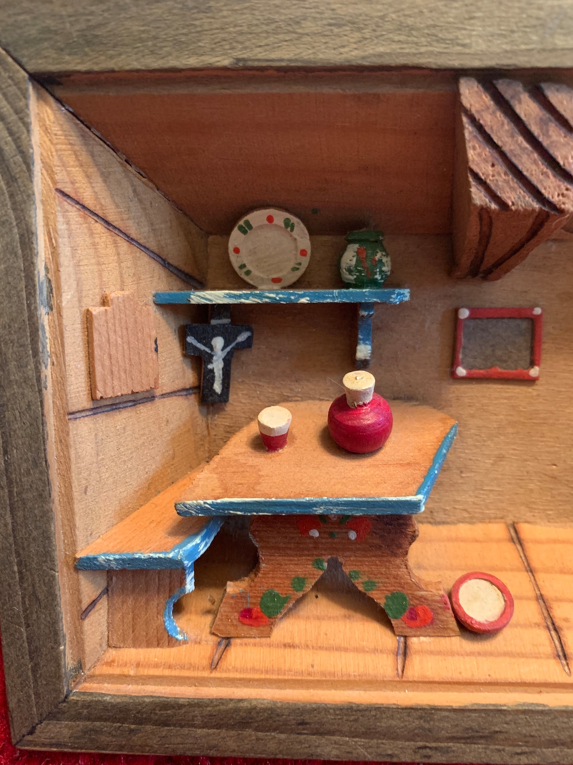 Vintage Diorama Shadow Box Kitchen Scene, Small Diorma Etsy