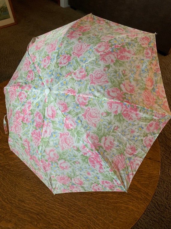 Vintage Avon Umbrella Pink Floral