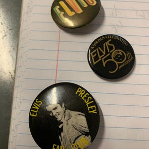 Vintage Elvis Pins - Etsy