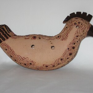 Wall Sculpture Hand Made Bird, Brown 1 image 7