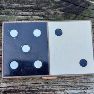 Vintage Coty Domino Compact: Rare Figural Vanity, Mid-Century