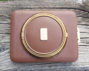Lin-Bren Figural Camera Compact: Vintage Collectible Purse