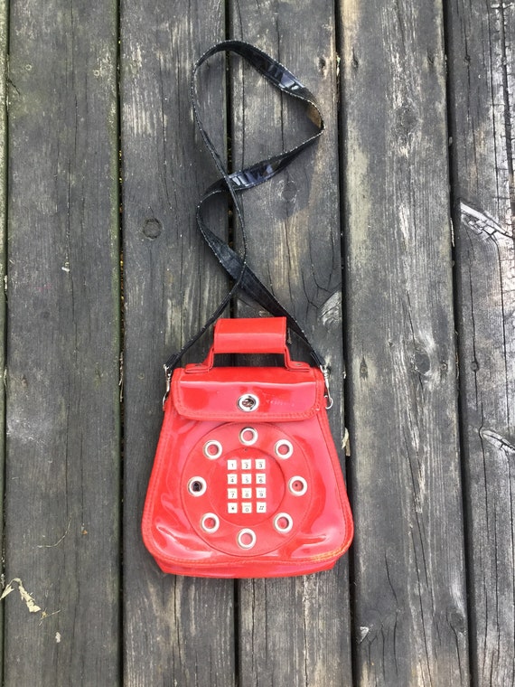 Telephone Purse, Dallas Handbag, Phone Purse, Vint