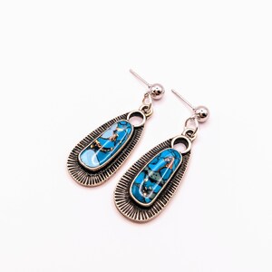 Oceana Silver and Polymer Clay Earrings