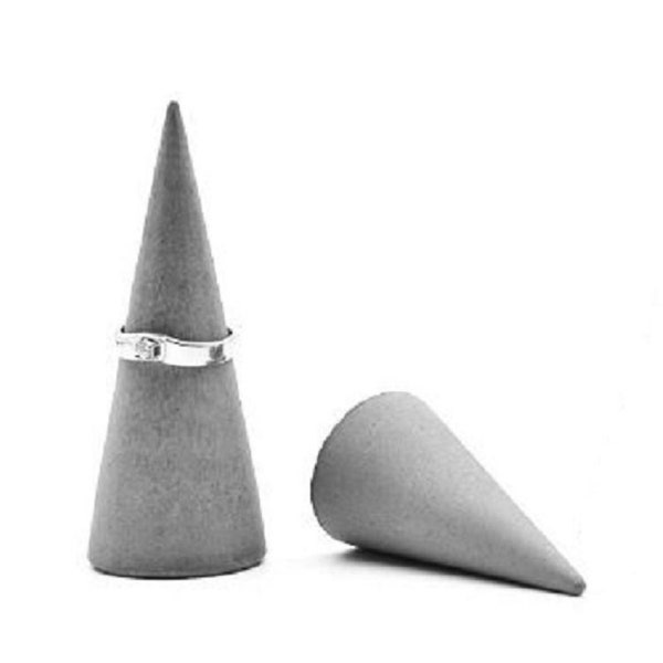 Concrete Ring Cone Jewelry Storage and Organization | ring holder wedding favor decor party favor hostess beton